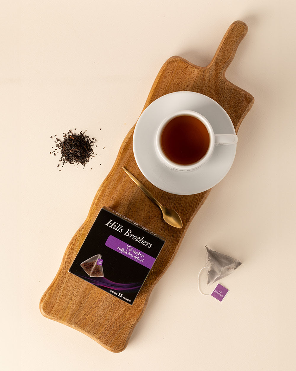 Pirámide Hills Brothers té negro English breakfast 15 uds