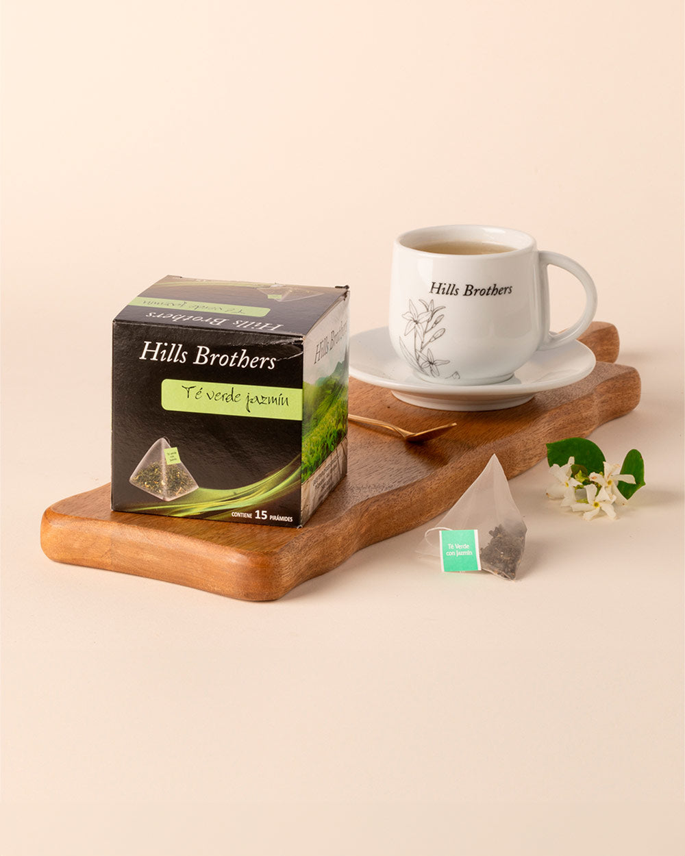 Pirámide hills brothers té verde jazmin 15 uds