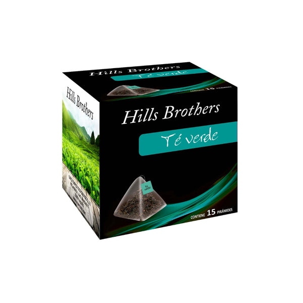 Pirámide Hills Brothers té verde 15 uds