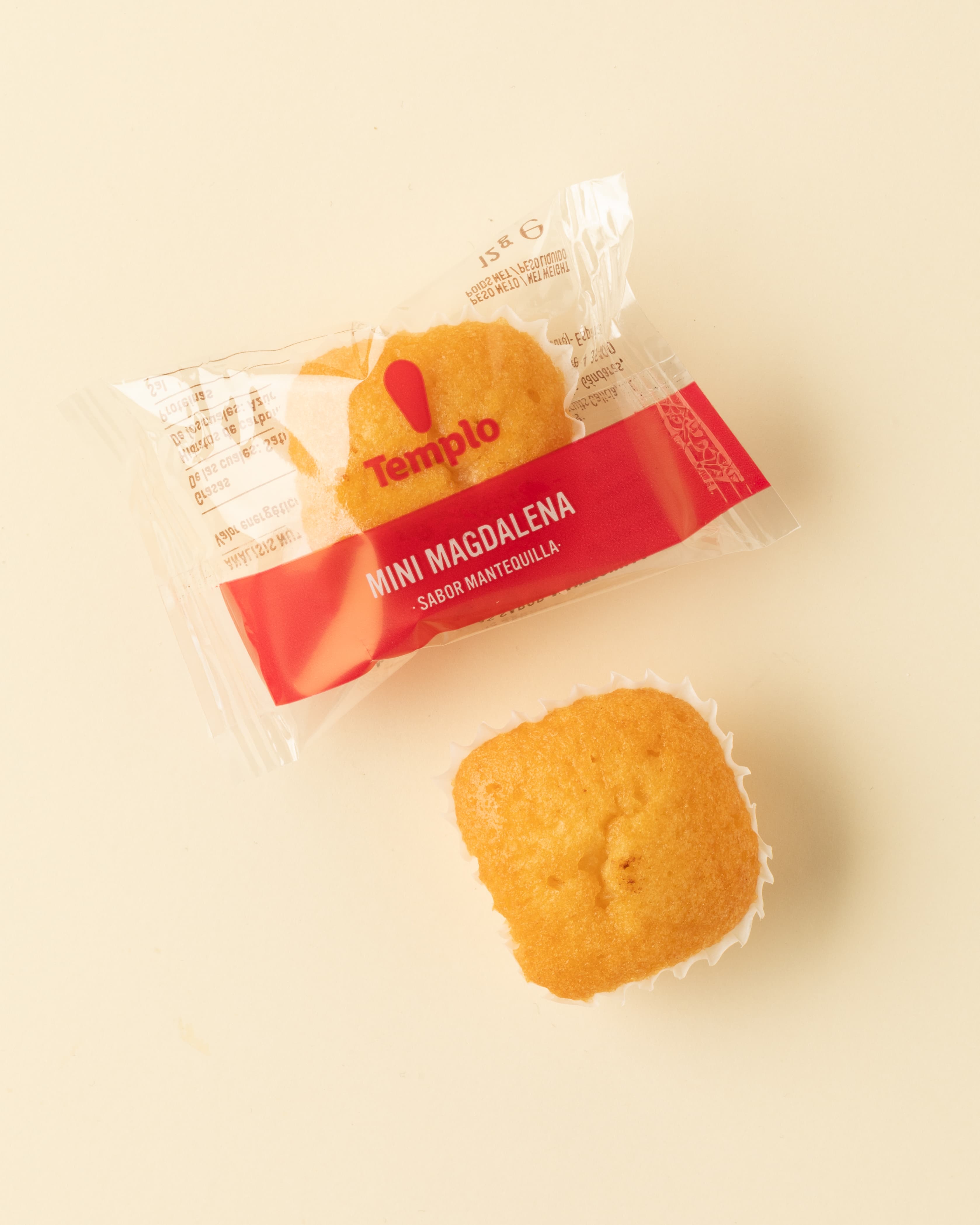 Mini magdalenas sabor mantequilla