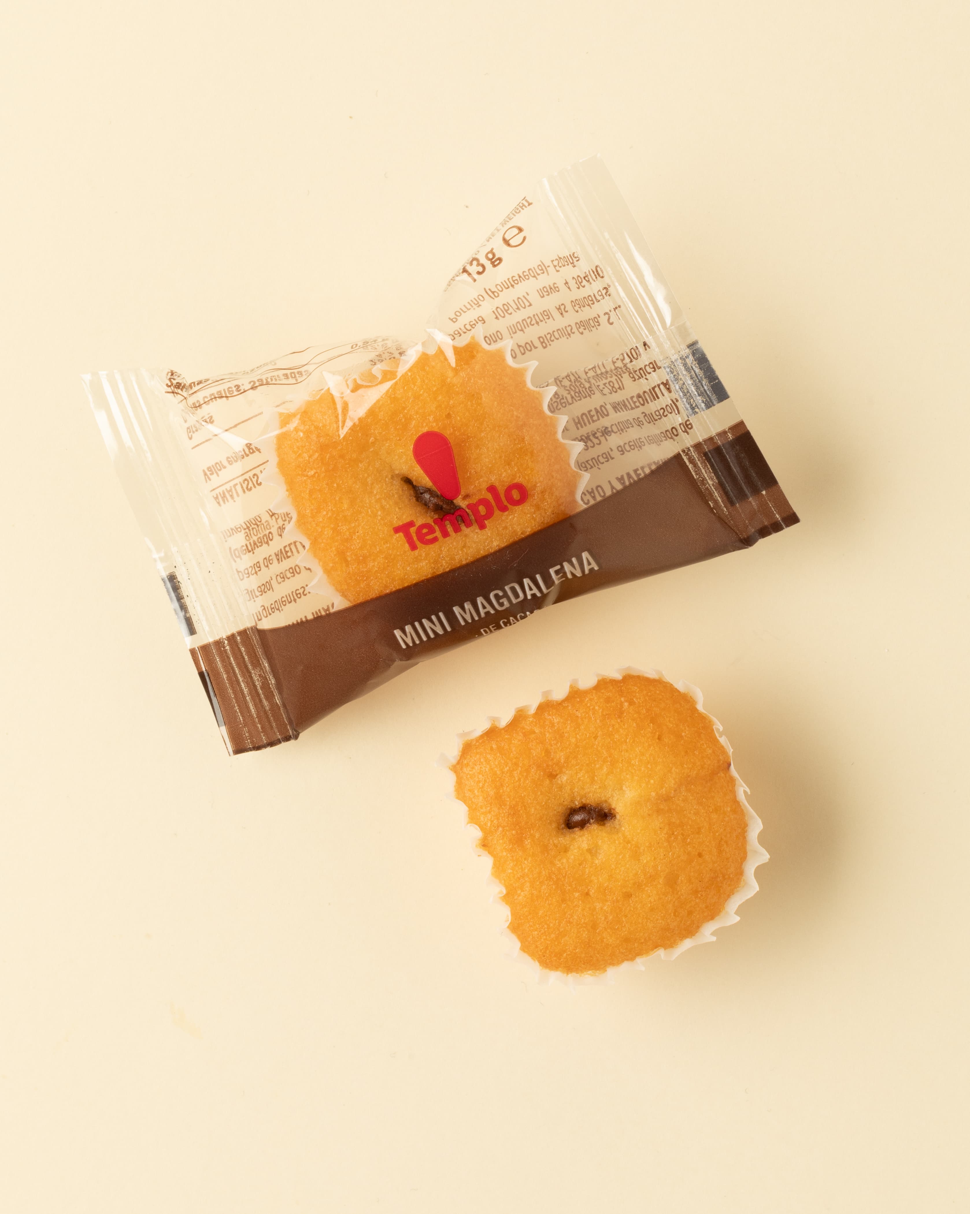 Mini Magdalenas sabor cacao