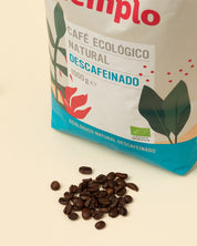 Café grano gran selección ecológico natural descafeinado 1kg