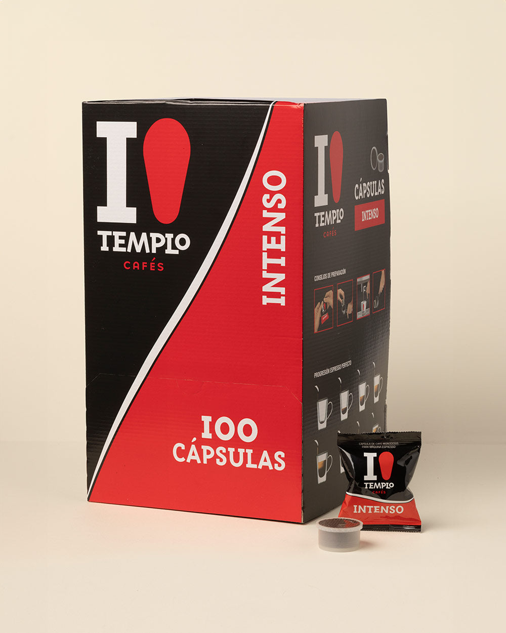 Café cápsulas espresso point intenso 100uds