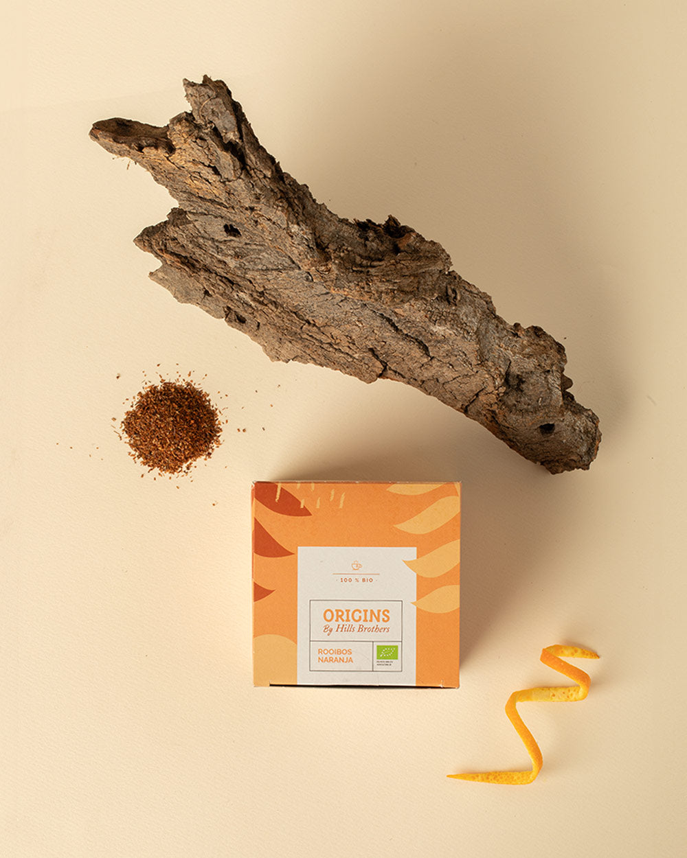 Descubre el Té Rooibos Ecológico Origins de Hills Brothers Naranja